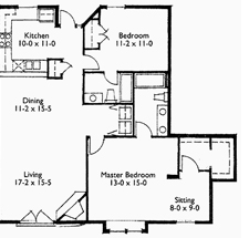 Suite 207 Floor Plan