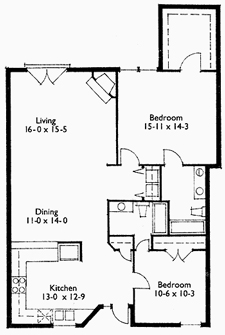 Suite 208 Floor Plan